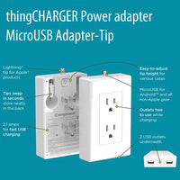 thingCHARGER Power adapter - MicroUSB Adapter-Tip