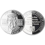 Donald Trump 2024 Commemorative Coin Silver Collectible Display Case Certificate