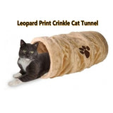Leopard Print Crinkle Cat Tunnel