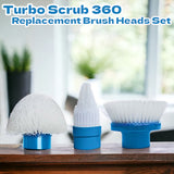 Turbo Scrub 360 Replacement Brush Heads – 3-Pack for Versatile Cleaning