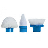 Spin Scrubber Replacement Heads – Flat, Dome, and Corner Brush Heads - 3-Pack
