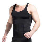 Men's Instant Slimming Undershirt - Black - XL