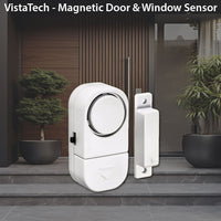 Magnetic Door & Window Sensor Alarm Set - Set of 4