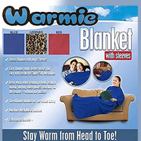 Warmie- Cozy Blanket with Sleeves - Blue
