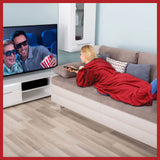Warmie- Cozy Blanket with Sleeves -Red