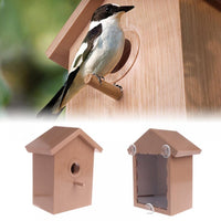 Window Birdhouse -See Through Spy One Way Mirrored Bird House