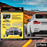 Wipe New Trim Restorer Single Use Wipe Car (2 Pack)