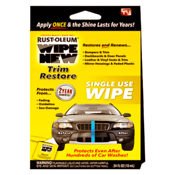 Wipe New Trim Restorer Single Use Wipe Car (Single)