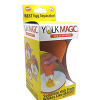 Yolk Magic Egg Separator - Quick and Easy Kitchen Tool (Orange)