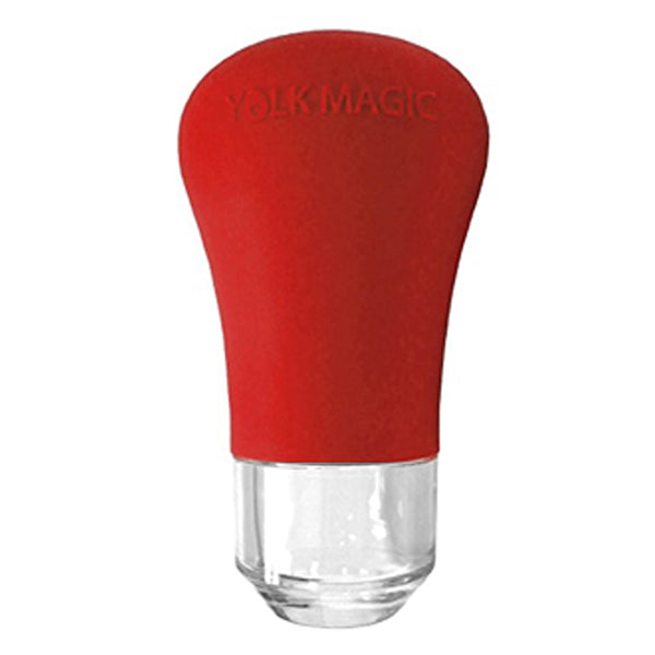 Yolk Magic Egg Separator - Quick and Easy Kitchen Tool (Red)