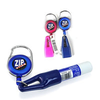 Zip Stick Retractable Lip Balm Holder - 2 Pack- Assorted Colors