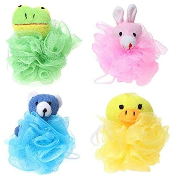 Junior Animal Bath Time Scrubber Set of 4 – Fun for Kids at Bath Time